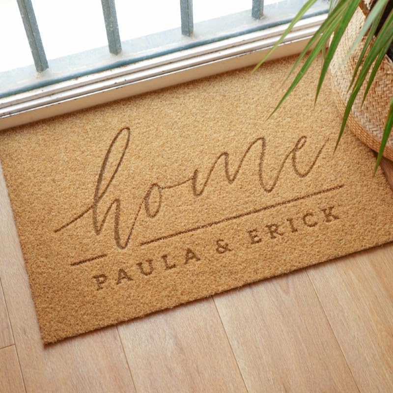 Bodapix | Felpudo Personalizado Home (60x40cm) | Felpudo Entrada casa | Felpudo Personalizado | felpudos Originales | felpudos Coco Personalizable | Felpudo Antideslizante