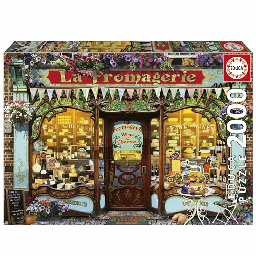 Puzzle EDUCA La boutique de fromages fins 2000 pièces 96x68 cm À partir de