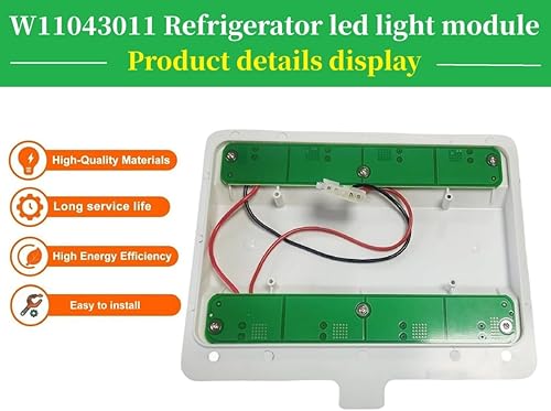 Miniatura 3 de W11043011 Módulo de luz LED para refrigerador Whirlpool Kenmore Maytag Nevera llevó la luz W10866538 AP6047972 PS12070396 EQ8028 - Luz blanca