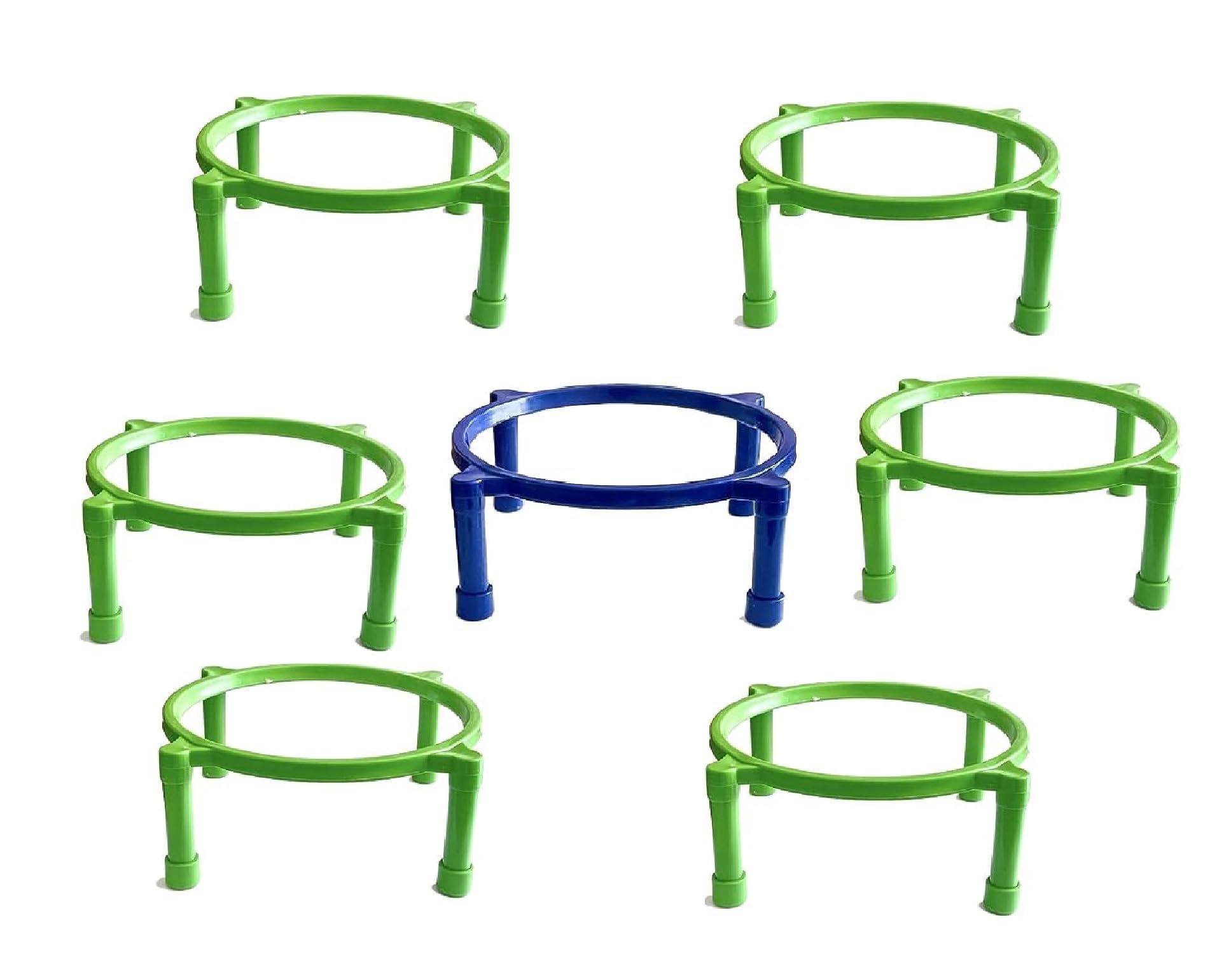 Plant Stand for Balcony - Plant Stands for Indoor & Outdoor Plants, Round Wather Proof & Rust Free Plant Stand (Green Pack of 7) (B0CDCNPJ8C) Amazon Price History, Amazon Price Tracker