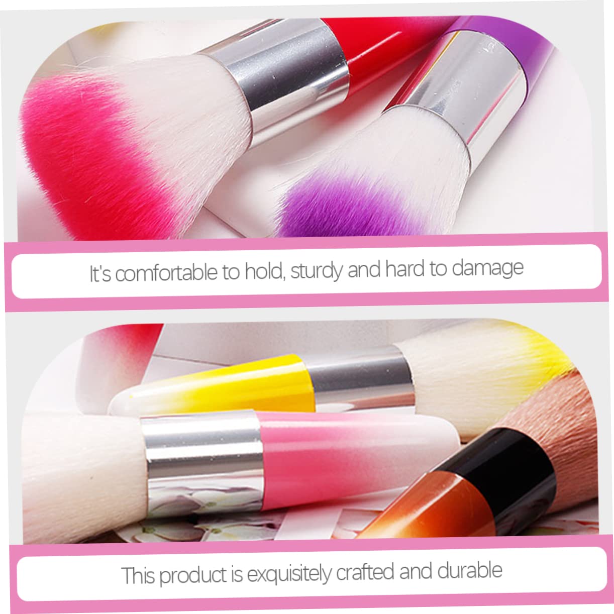 POPETPOP 20 Piezas Cepillo De Manicura Cepillo De Rubor Herramientas De Arte De Uñas Pincel Acrílico Pincel De Maquillaje Rubor Base De Maquillaje Ligero Cepillar El Plastico