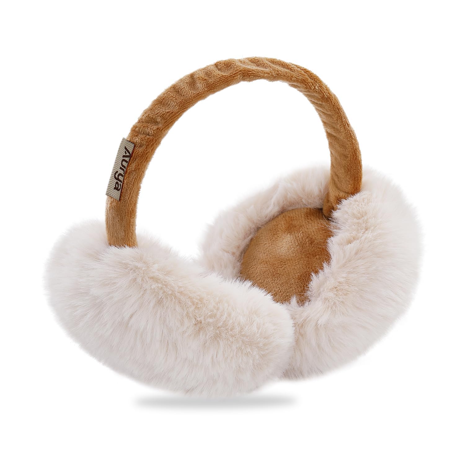 Ear Muffs, Foldable Fluffy Ear Warmer Winter Outdoor, Band Adjustable Earmuffs for Women-image-7