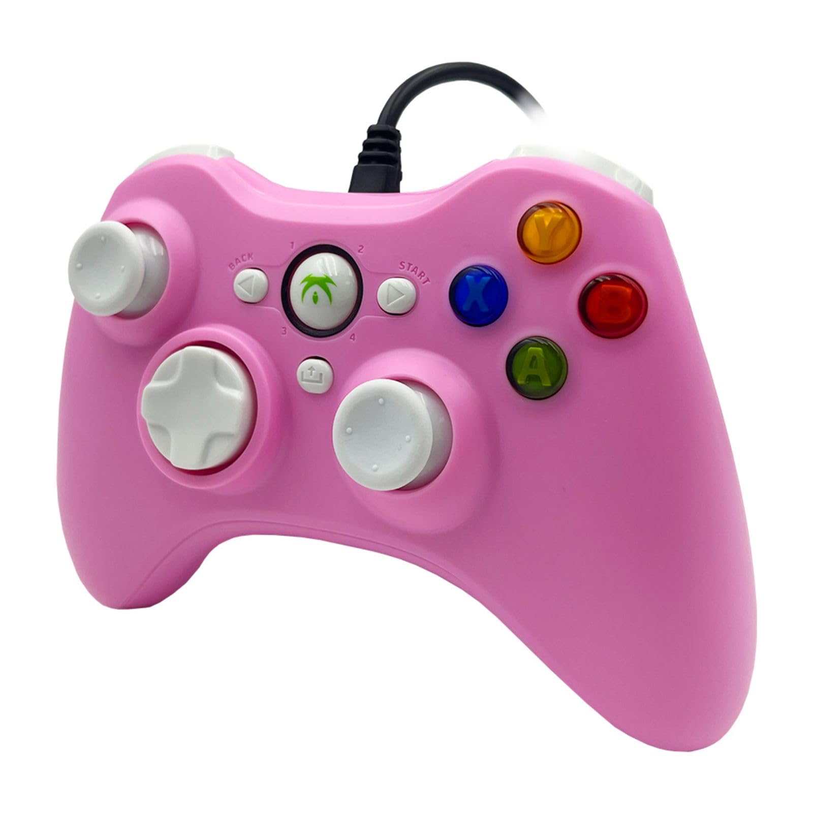 DYONDER Controlador de juegos con cable, mando de juego para PC, con doble vibración y botones de gatillo para Windows PC, PS3, Android TV Box, Tesla