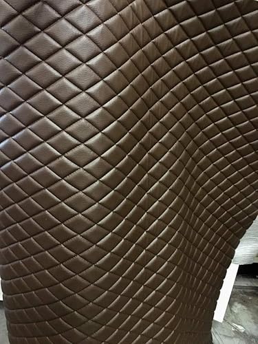 LUVFABRICS Diamond Quilted Faux Leather Vinyl Foam Backed- Automotive, Headliner, Furniture Upholstery, DIY Projects, Headboards, Home Decor & More!