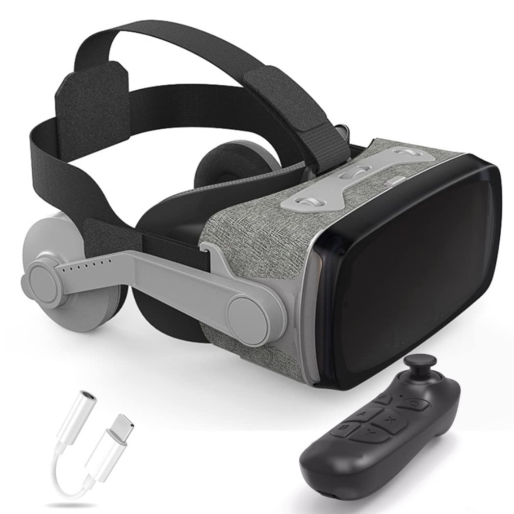 Okulary 3D, Virtual Reality, zestaw słuchawkowy, ochrona oczu, okulary VR do filmów 3D i gier, kontroler Bluetooth do iPhone 13 Pro Max/13 Pro/13/12/11, do Samsung Galaxy S21, Huawei, X. iaomi-Seria nie
