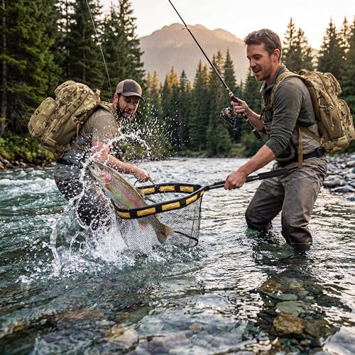 Image of PLUSINNO Fishing Gear-Fishing Rod & Fishing Backpack, Fish Net,Tackle Box | Tackle Backpack Kit With Fishing Pole For Saltwater & Freshwater, Fishing Floating Net, Fishing Lures, Fishing Tackle Bag