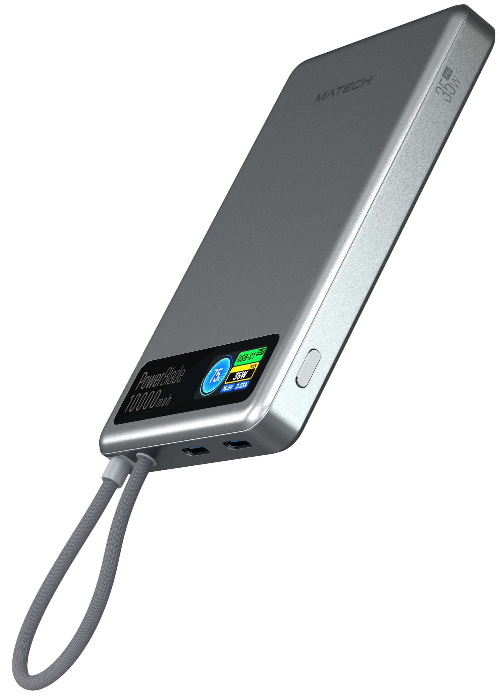Amazon | MATECH モバイルバッテリー 半固体電池 薄型 軽量 タイプC