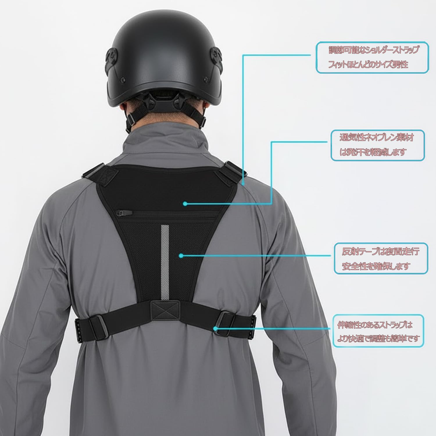 チェストバッグ 【2026強化版】 揺れない 疲れにくい チェストパックリグ 防水 撥水 反射材付き ランニングベスト ボディバッグ 前掛け スリ対策 旅行 釣り 自転車 バイク 犬の散歩 サバゲー 作業用 男女兼用 (ブラック/グリーン/ブラウン) - 2