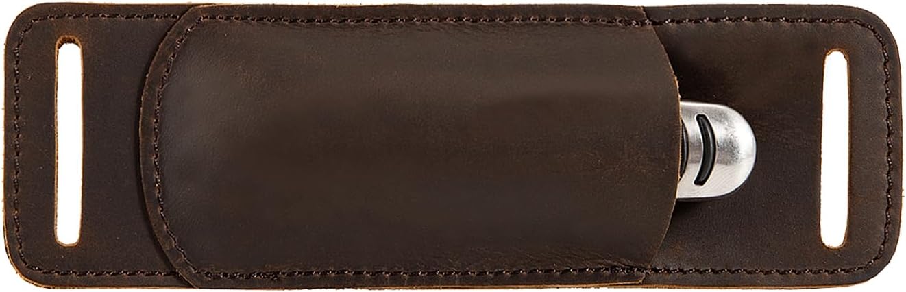 Knife Sheath,Leather Knife Sheath for Belt,Horizontal Carry Pocket Knife Holder,EDC Belt Organizer,Handmade Compact Draw Knife Holster,EDC Pocket Organizer,Sheath for Folding Knife,Gifts for Men Dad