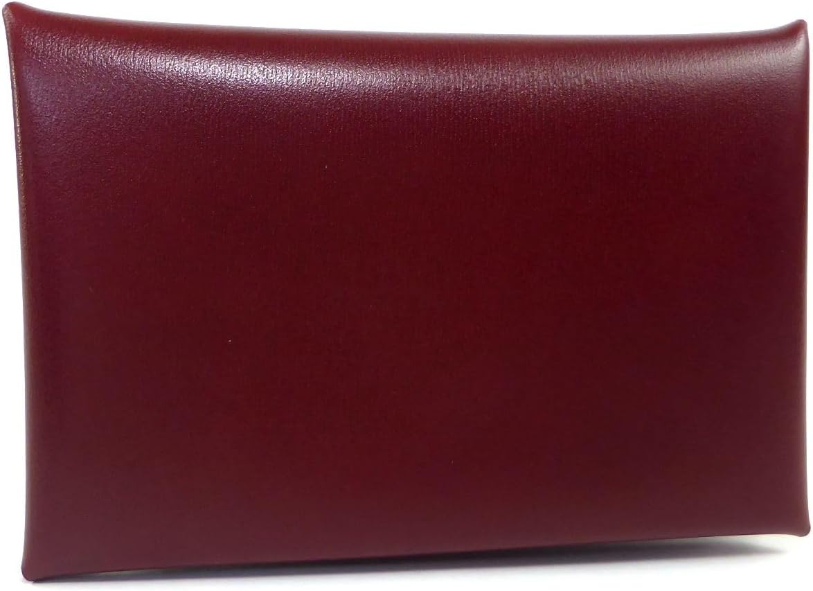 エルメス] カードケース 名刺入れ カルヴィ ボックスカーフ ボルドー B