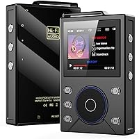 Vista 1 de Reproductor MP3 de alta fidelidad con Bluetooth 5.4, reproductor FLAC DSD sin pérdidas, reproductor de audio portátil de alta resolución, memoria