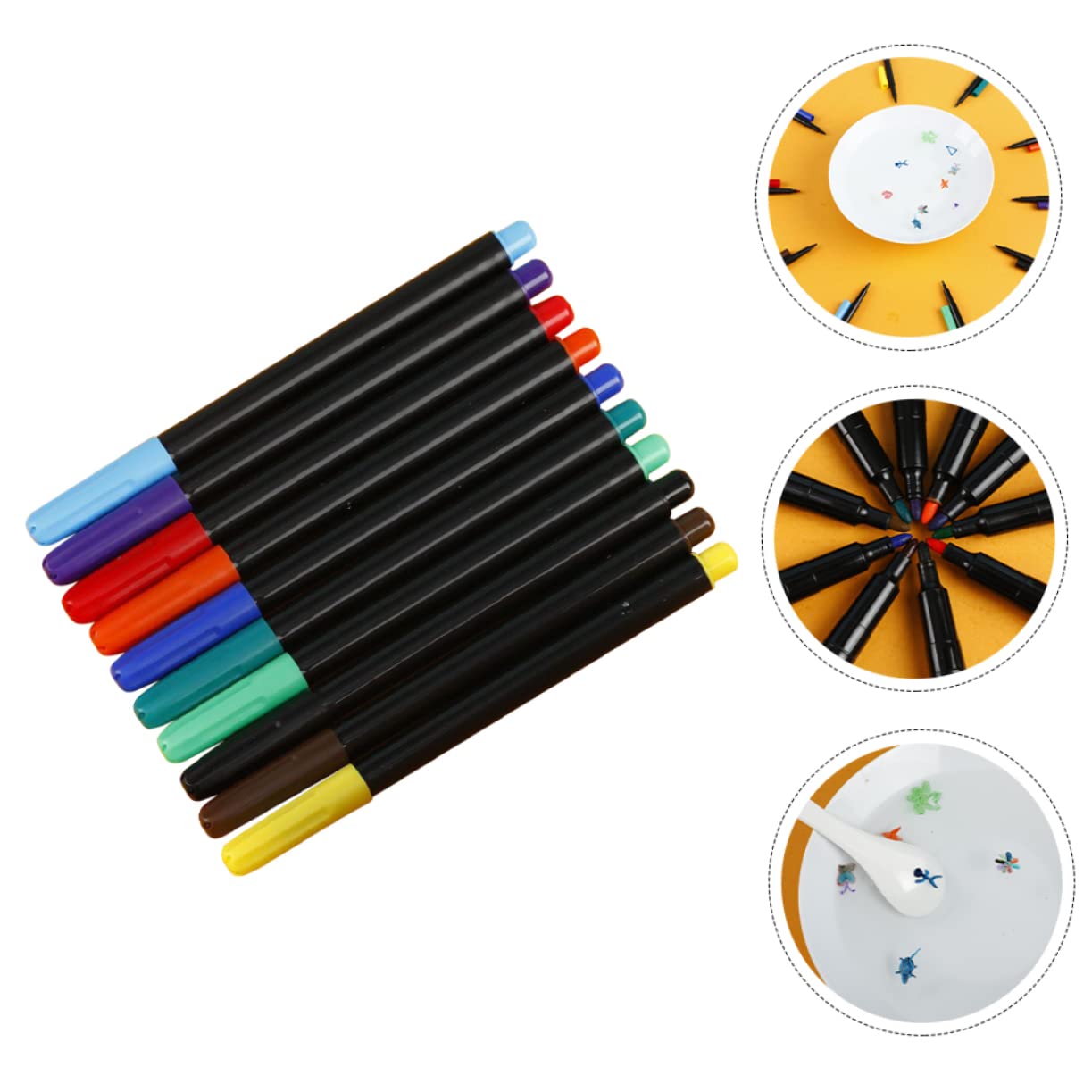 SEWACC 40pièces Feutres De Peinture Aquatique Pour Garçon Fille Marqueurs Flottants Créatifs Pour École Et Activités Manuelles