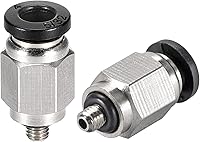 Vista 5 de Paquete de 3 conectores macho de ajuste rápido, conector neumático de jardín, ligero e impermeable, se aplica a tubos de PU/PA/PVC