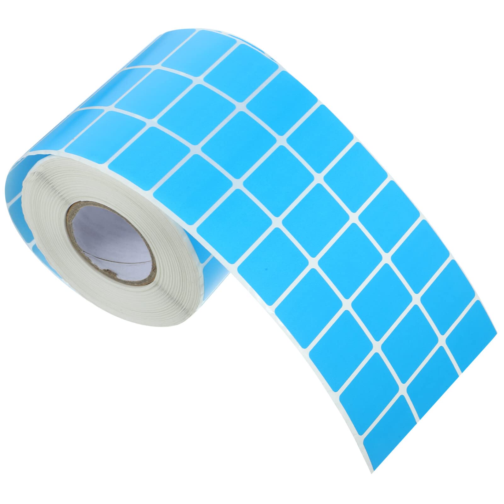 Étiquette Autocollante Nominative Rectangulaire Bleue, Rouleau 5000 Pièces