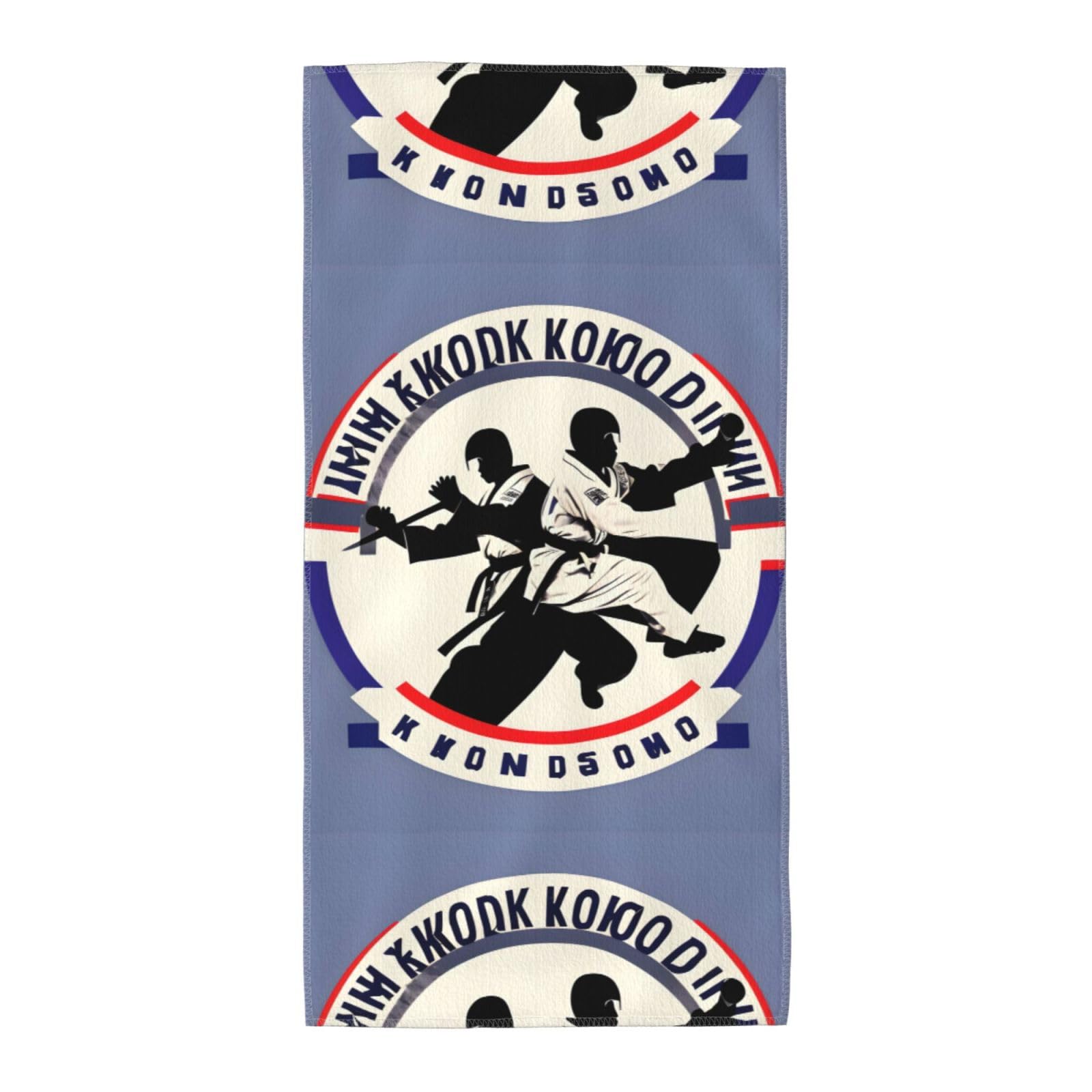Cbaaghh Taekwondo Design Print Towel, Towels Thick Face Towels Fast Drying Washcloth For Bath, Spa, Gym