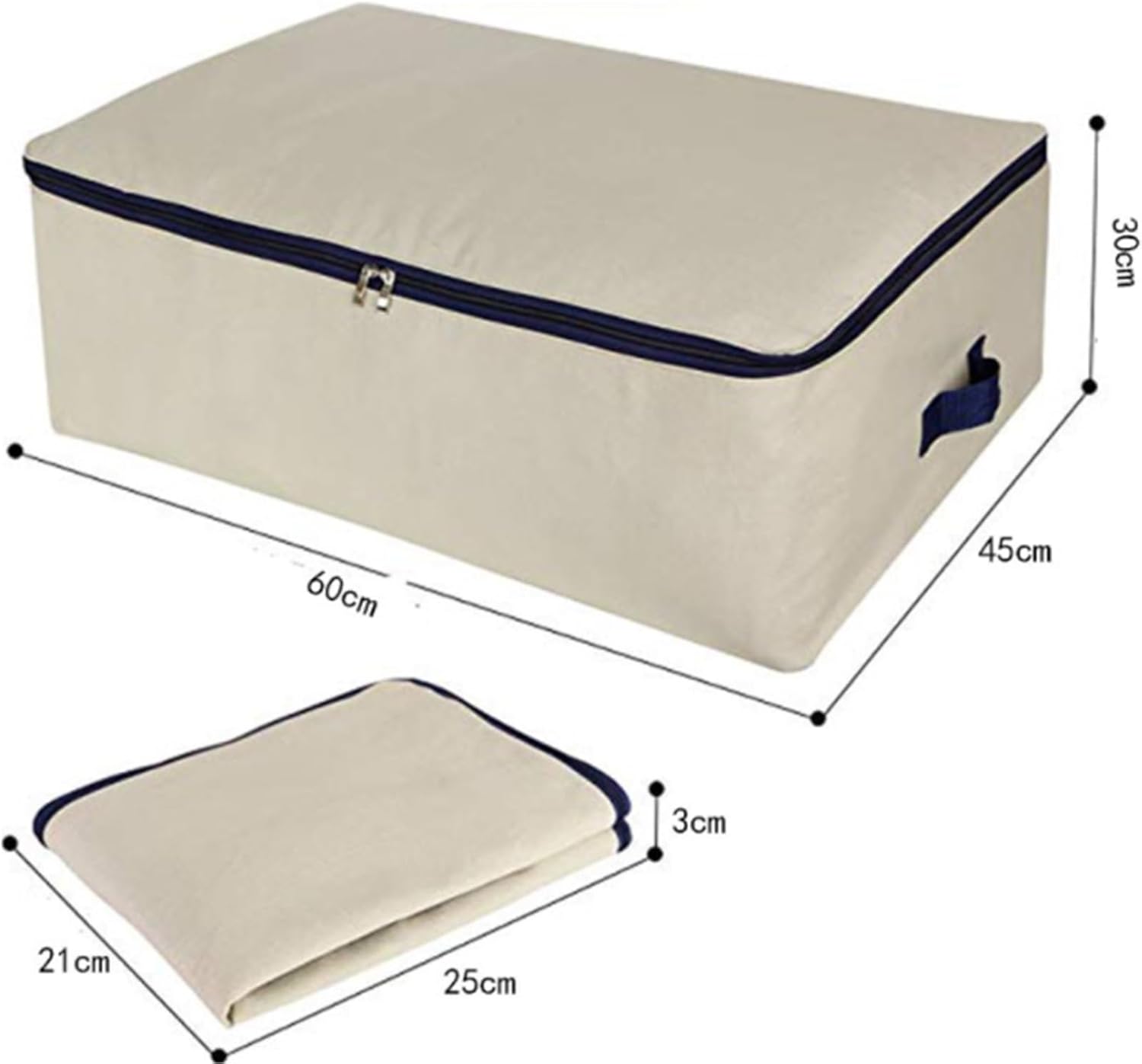 Storage Bag for Clothes Bedding Storage Bag is Foldable with Handles for Storing Blankets Quilts and Clothes Storage Container