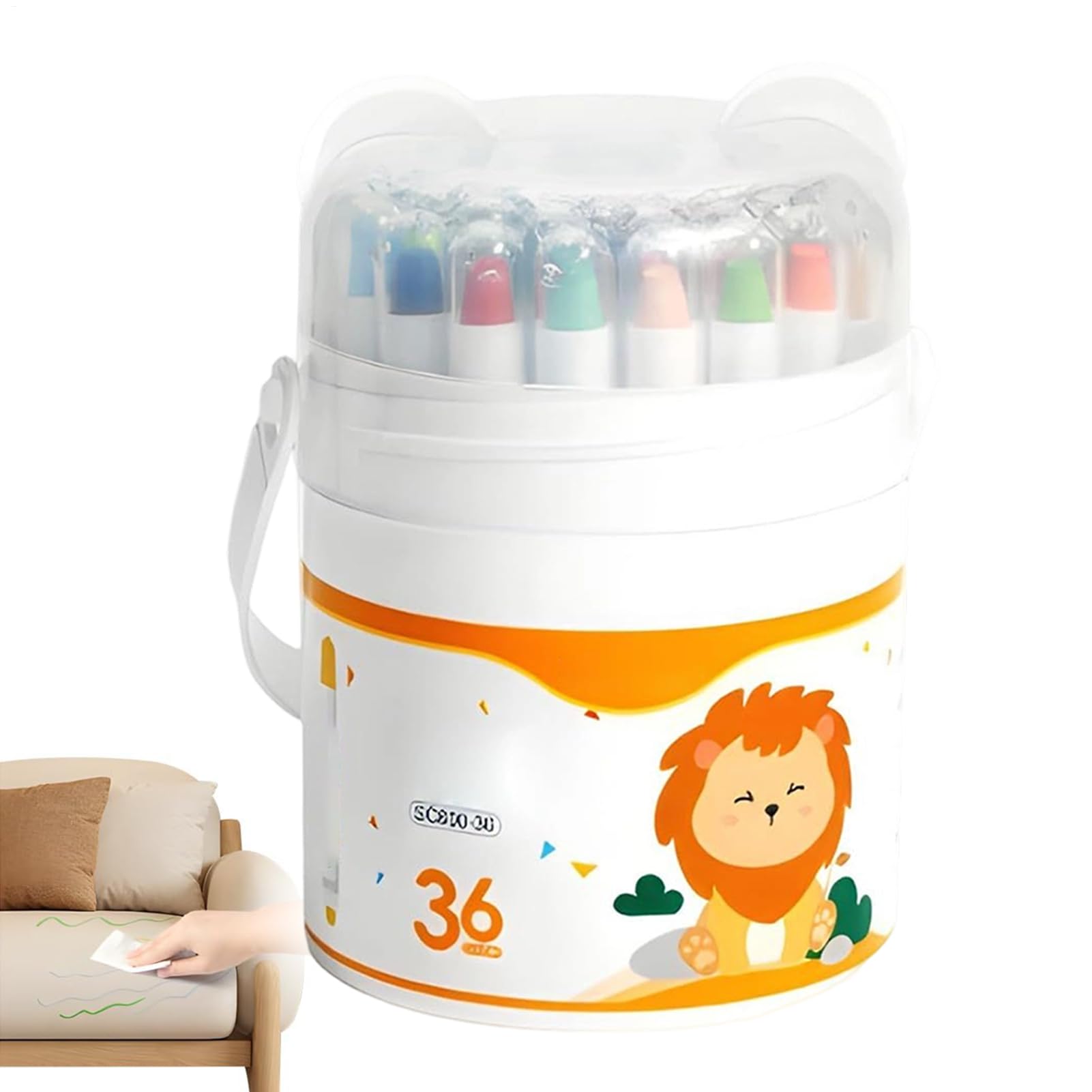 Lápices de colores giratorios escolares para niños de guardería 8