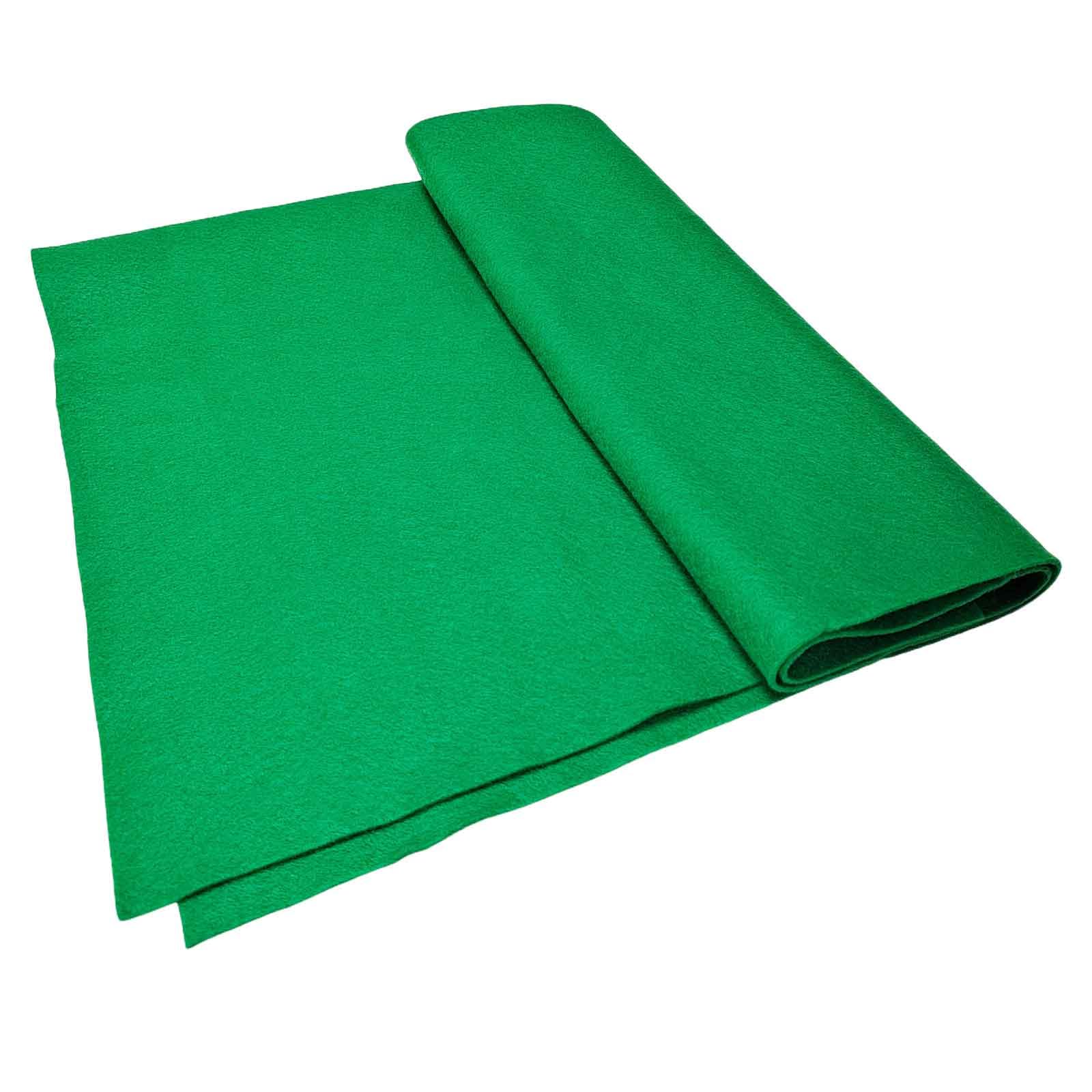 Jtnohx Green Felt, Felt Fabric for Crafting Soft Fabric Sheets for Art and Sewing Projects 1.4mm Thick 91x225CM Flexible