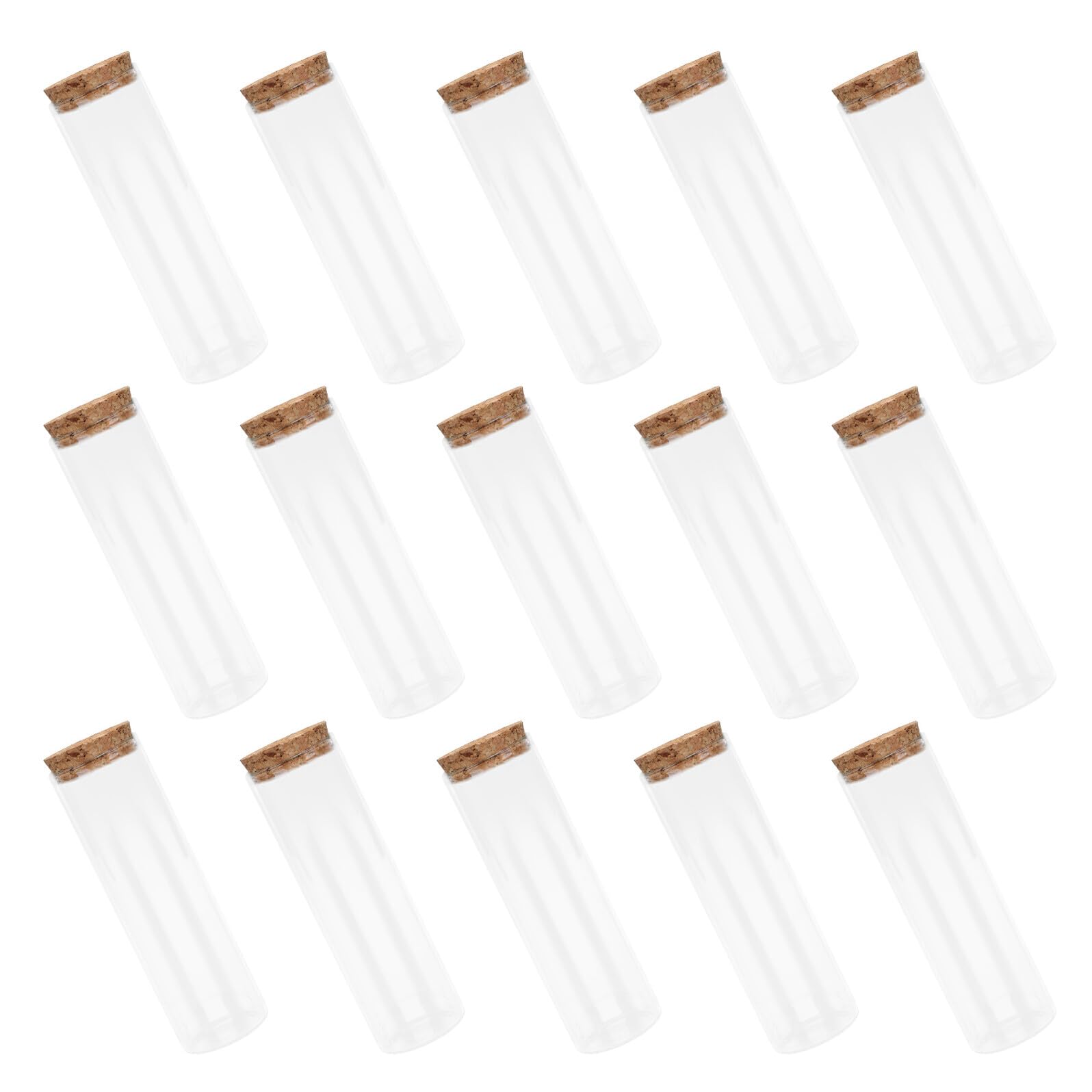 40 Glasreagenzgläser mit Korken 30 Ml Kleine Transparente Fläschchen mit Flachem Boden aus Robustem Glas für Aufbewahrung Dekoration und Bastelprojekte