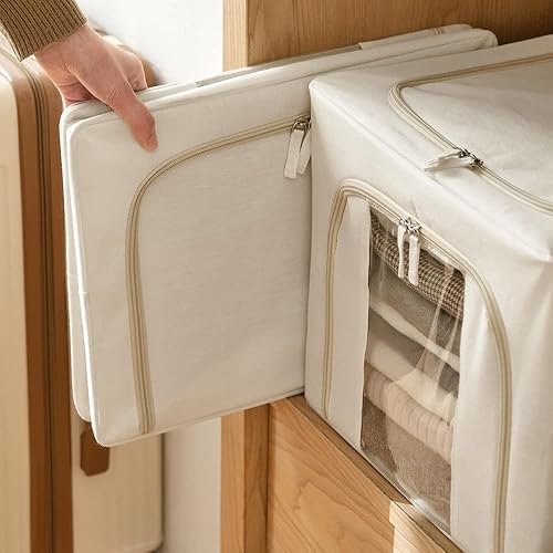 Miniatura 7 de Caja de almacenamiento debajo de la cama con asas duraderas 2 cajas de almacenamiento plegables duraderas y resistentes contenedores de