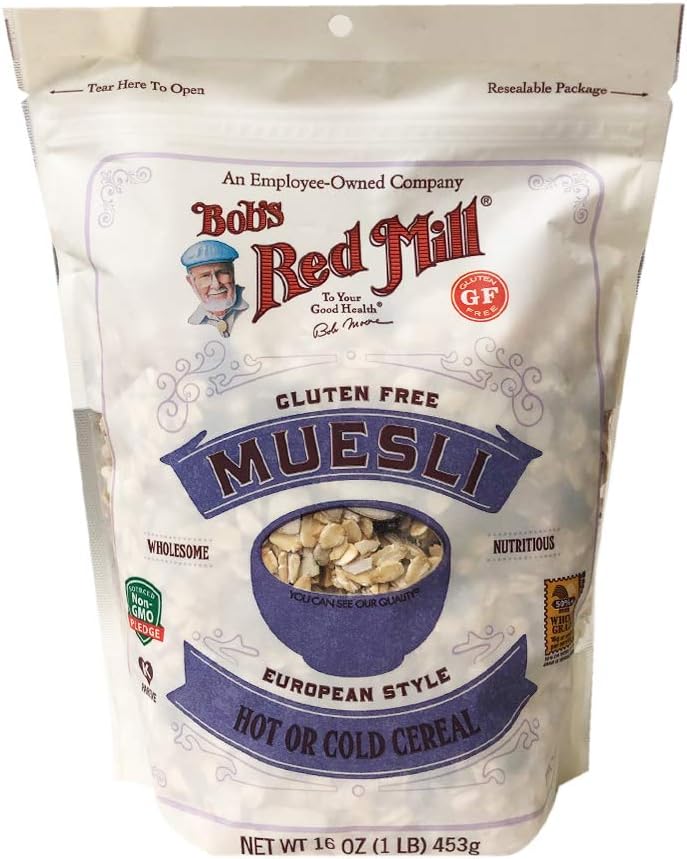 Bob's Red Mill New European Style Hot or Cold Cereal Museli 14oz, 1 Pack (Original)