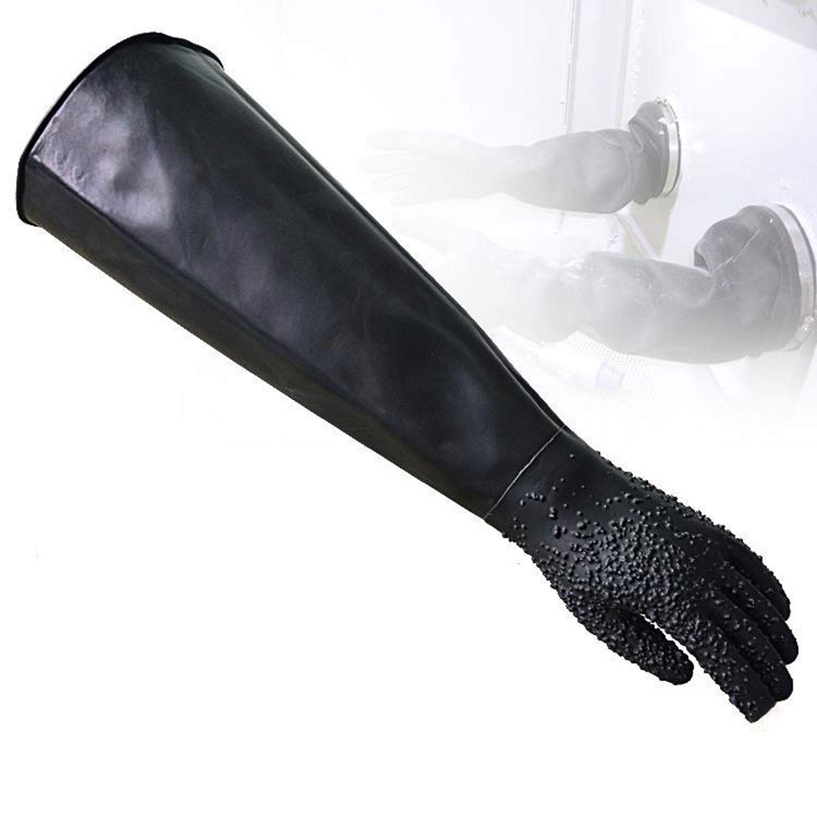 Buy HOUJIA Sandblasting Gloves 1 Pairs 68cm Abrasive Gauntlet Gloves For Sandblasting Sand