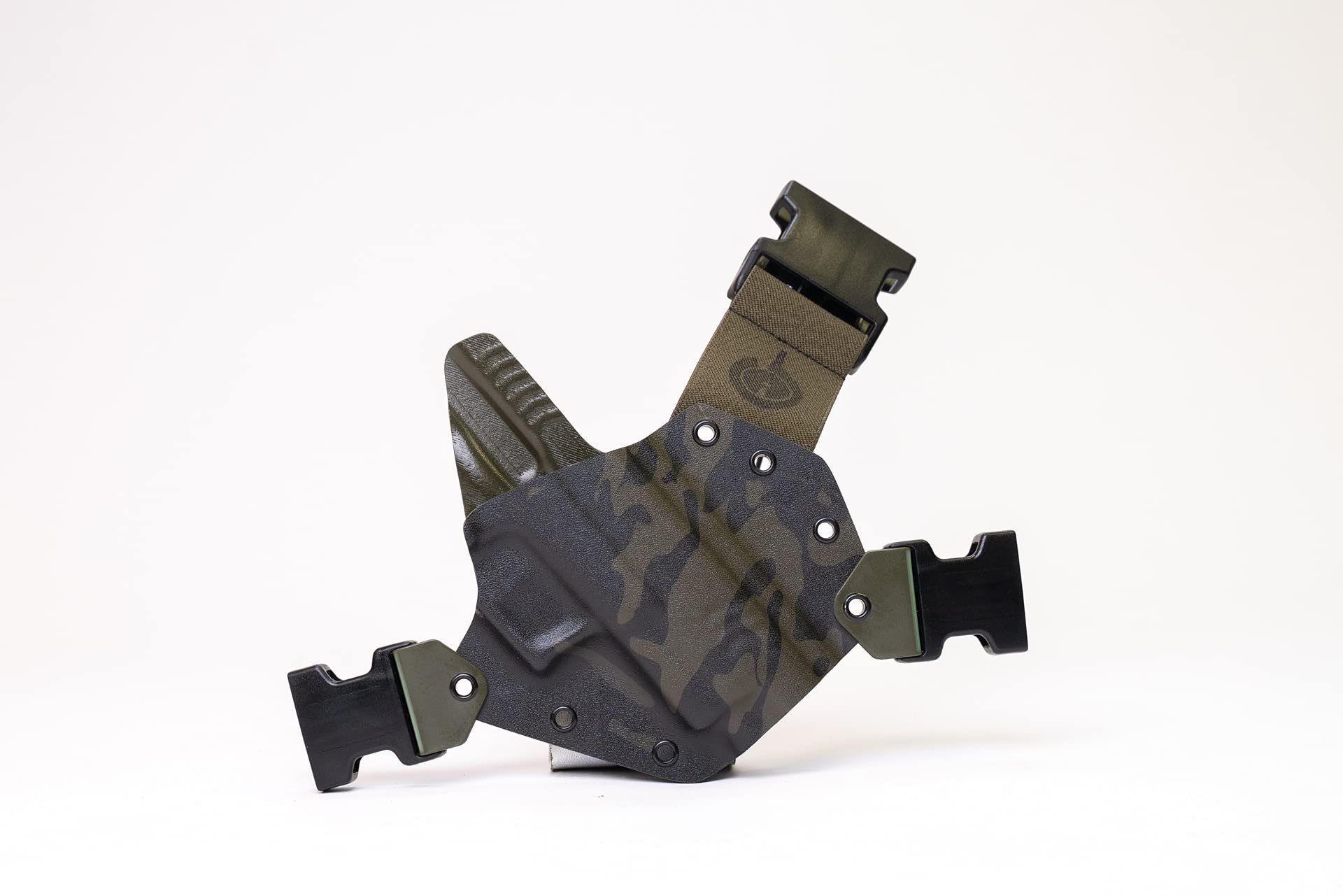 GunfightersINC Chest Holster | Springfield XDM 4.5" | Multi Cam Black/OD Green/OD Green | Right Hand