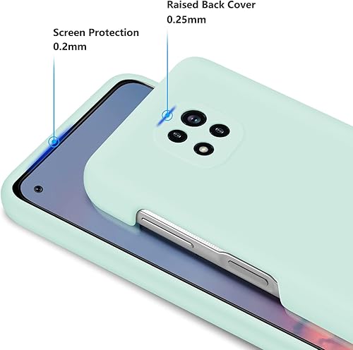 Vista 23 de E Segoi Moto G Power 2021 - Funda de goma de gel de silicona líquida a prueba de golpes, forro de tela de microfibra suave, compatible con Motorola