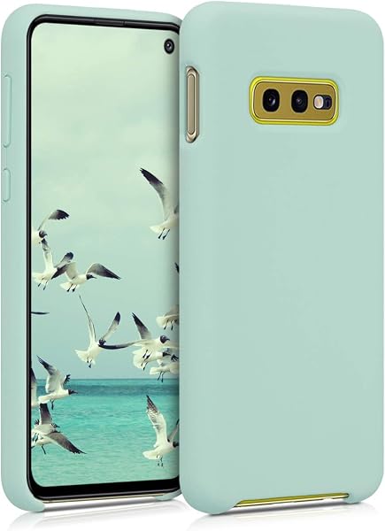 kwmobile Cover per Samsung Galaxy S10e Custodia - Back Case per Smartphone in Silicone TPU - Protezione Gommata - menta matt - 1