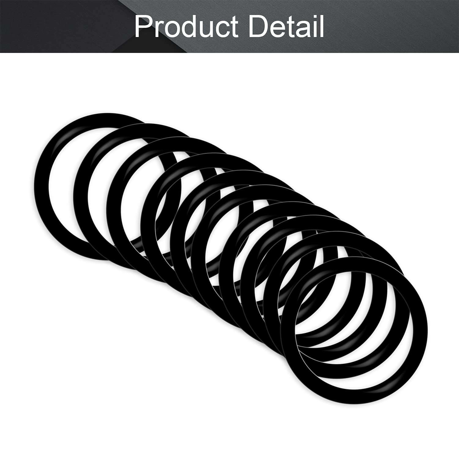 20 Pz NBR O Ring Guarnizione Guarnizione Spessore CS 1 1.5 2 3 4mm - Foto 10