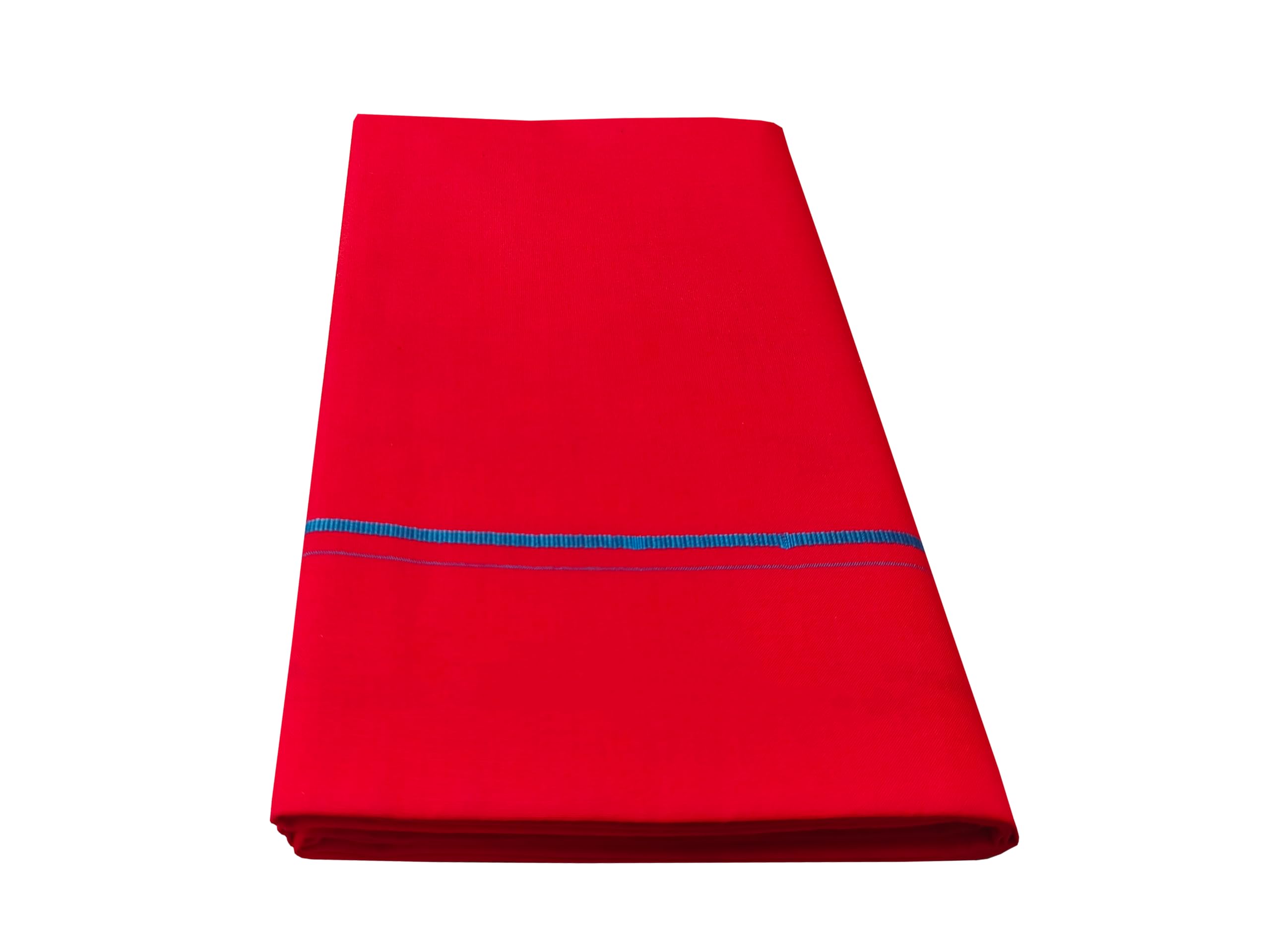 Kerala Red Cotton Lungi for Men | Traditional South Indian Mundu | Soft Breathable Cotton | Checked Casual Wrap Around | Comfortable Loungewear (2m - pack of 1)-image-40