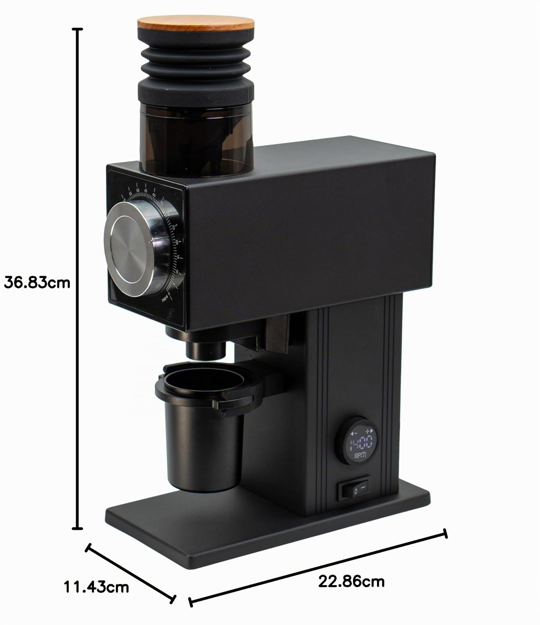 MiiCoffee CF64V Molinillo de café de dosis única de velocidad variable