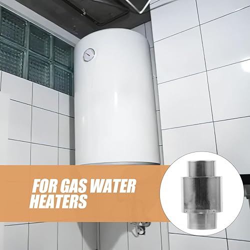 Miniatura 9 de HOMSFOU Estufa de acero inoxidable, conector de estufa ardiente para chimenea para ventilar humo/escape para camping, tienda de campaña, estufa de