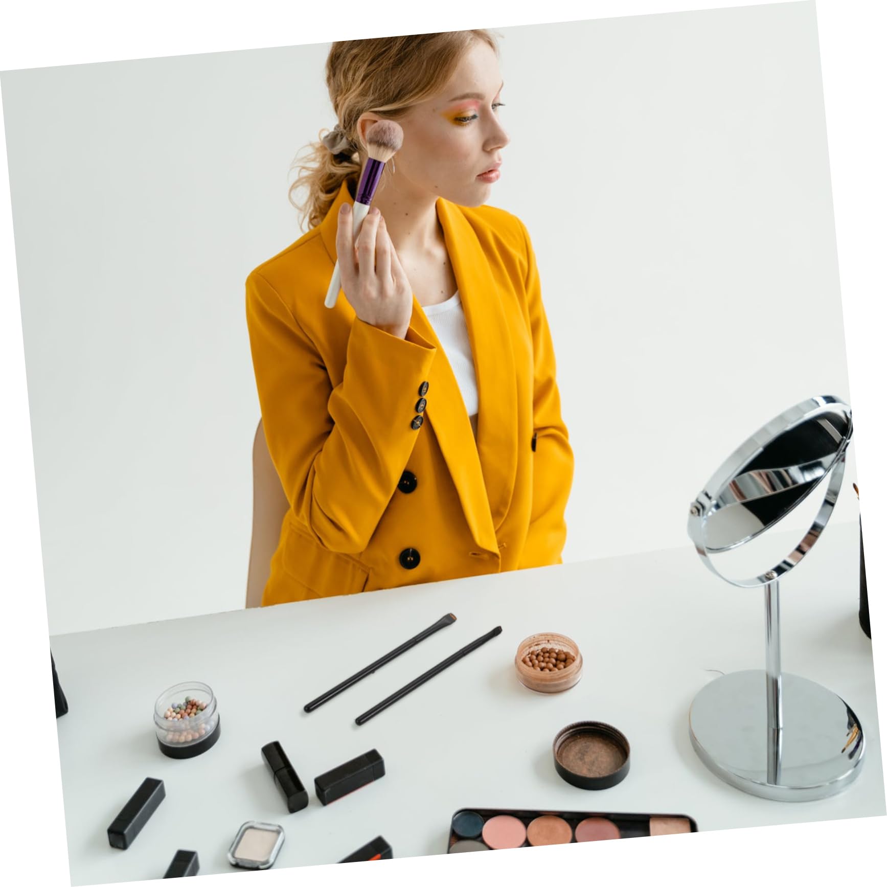 DOITOOL 15stücke Teiliges Set Für Augen- Professionelle Eyeliner-pinsel Mit Holzgriff Für Präzise Linienführung Und Lidschatten-anwendung Für Amateure Und Profis