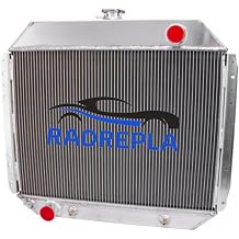 CU433 3 Row Aluminum Radiator for 1966-1979 Ford F-Series F100 F150 F250 F350 F500 Bronco 400 Trucks V8 Radiador Downflow Radiators 1967 1968 1969 1970 1971 1972 1973 1974 1975 1976 1977 1978