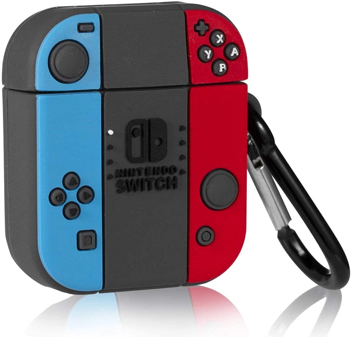 New Cute Soft Silicone Case Compatible with Apple AirPods 4 Generation (2024) Full 360° Protection Dust-Proof Shockproof Case Cover with Hook (Cover Only) (Nintendo)