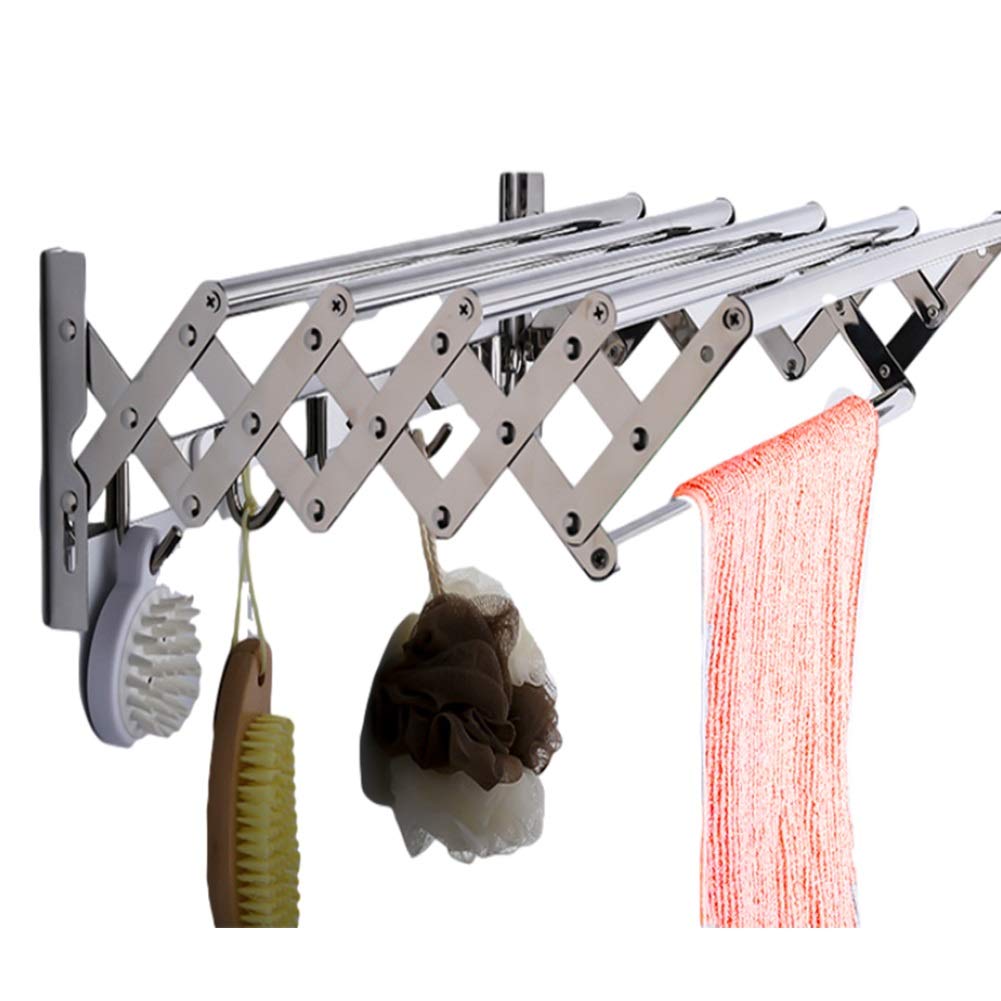 HPTHLY This Laundry Drying Rack Clothing Foldable Wall Mounted Towel Racks Retractable Clothes Hanger For Hanging Dryer Portable,50Cm/19.7In 50Cm/19.7In