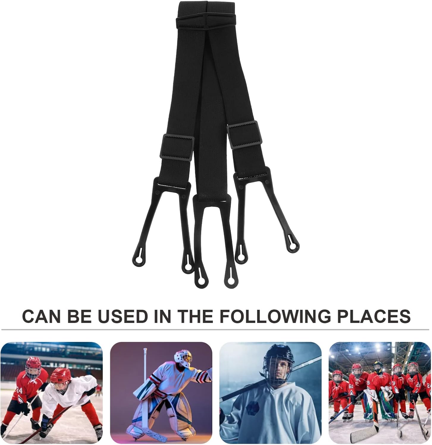 BESPORTBLE Traction Belt Suspenders Hockey Protective Suspenders Hockey Protector Accessory 80X4X0.5CM