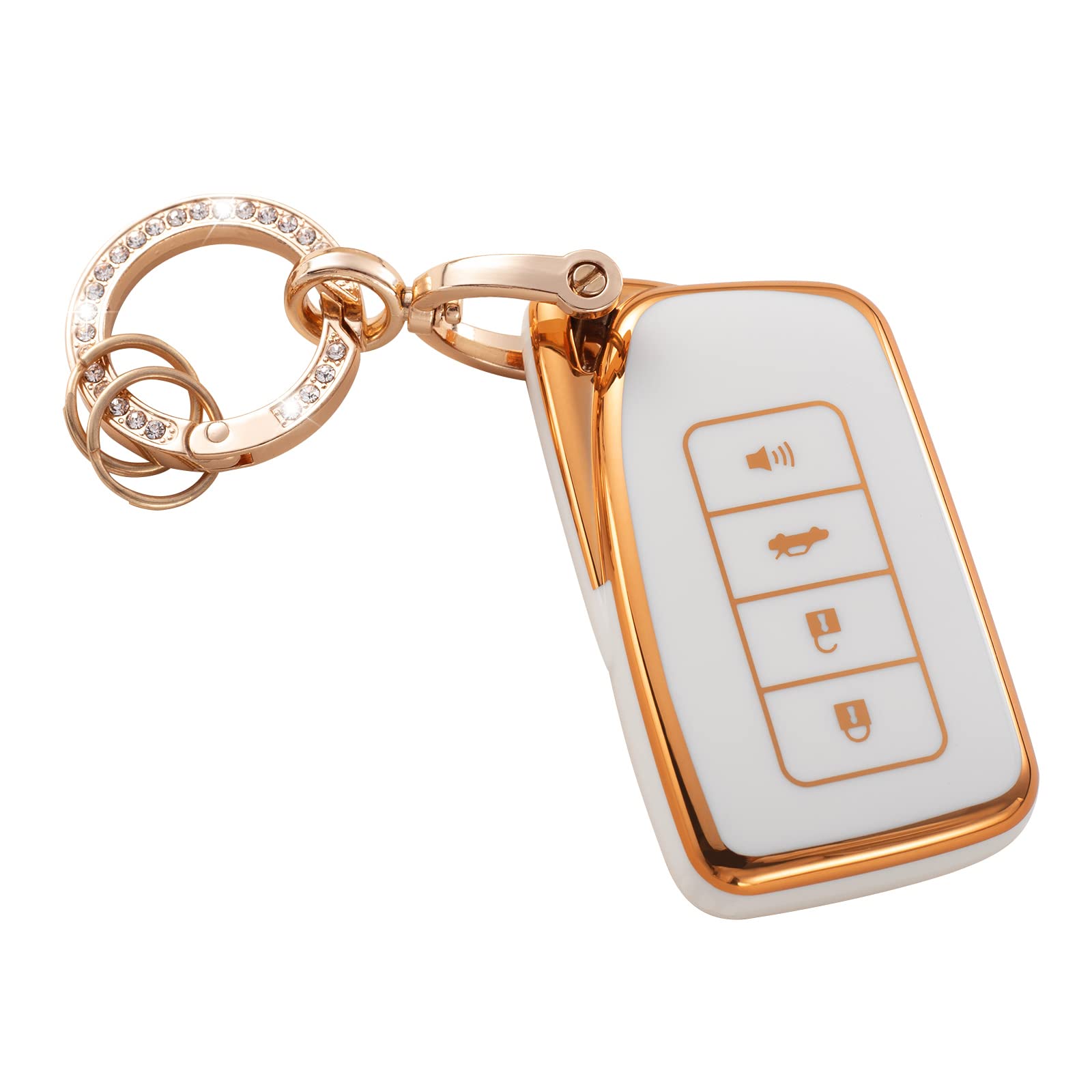 Key Fob Cover Compatible with Lexus, Soft TPU Key Case Protection Shell Fit Lexus RX ES GS LS NX RS GX LX RC LC Smart Key