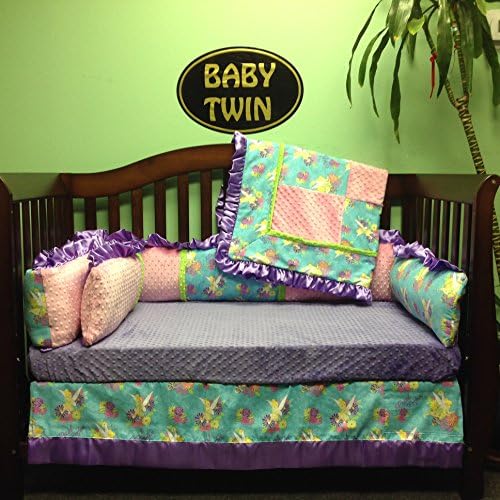 Crib Set 4pc/ Nursery Bedding/Tinkerbell/Lavender