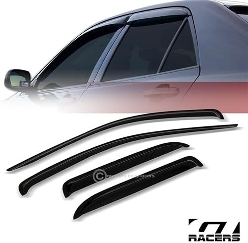 Miniatura 2 de R&L Racing Deflectores de protección contra el sol y la lluvia, para ventana compatible con Dodge Ram Quad Cab 2002-2009