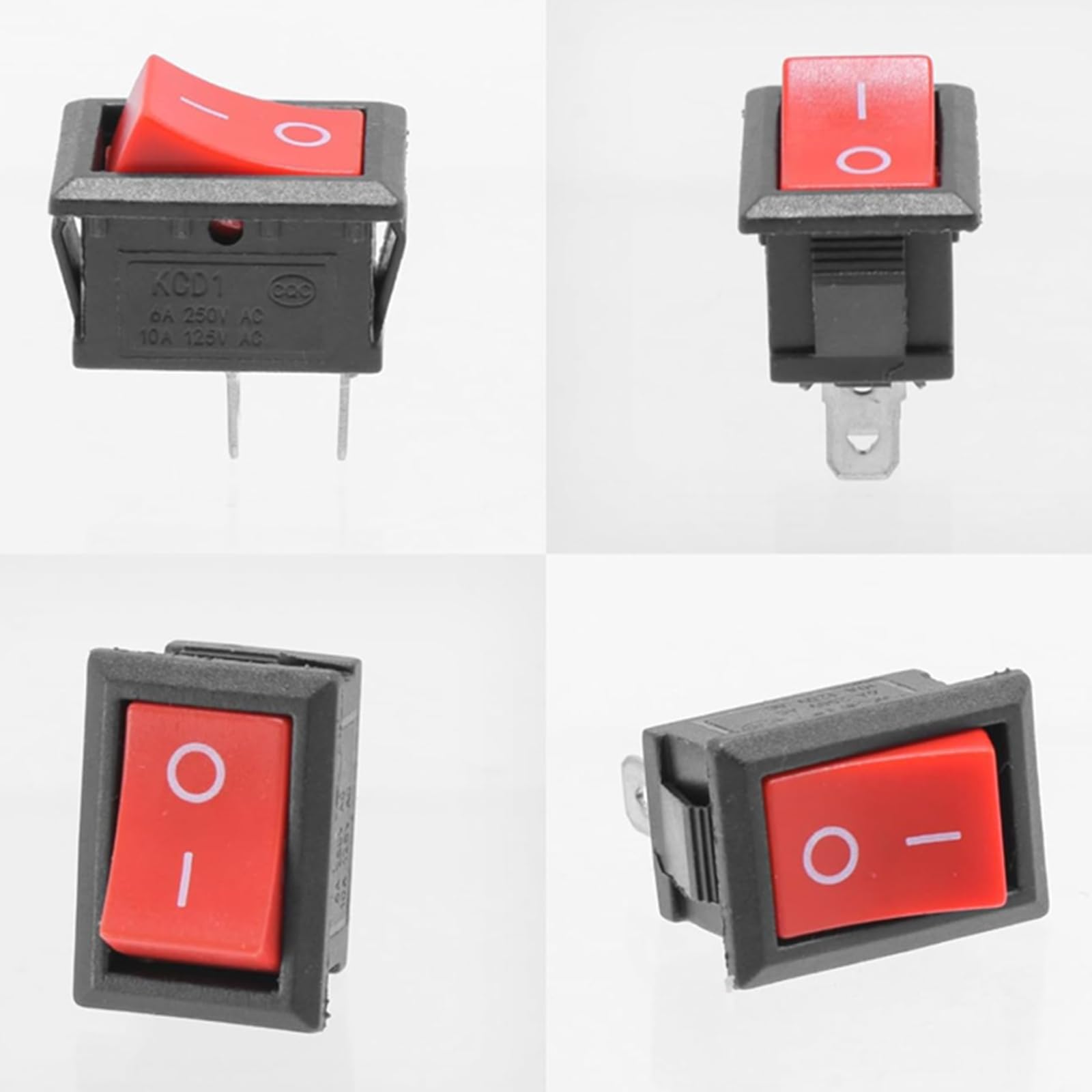 Interruttore A Levetta Rotondo Set Di 6 Interruttori A Bilanciere, Rotondi, On/off, 6 A, 250 VAC 10 A 125 VAC Rame Conduttivo Alta Qualità