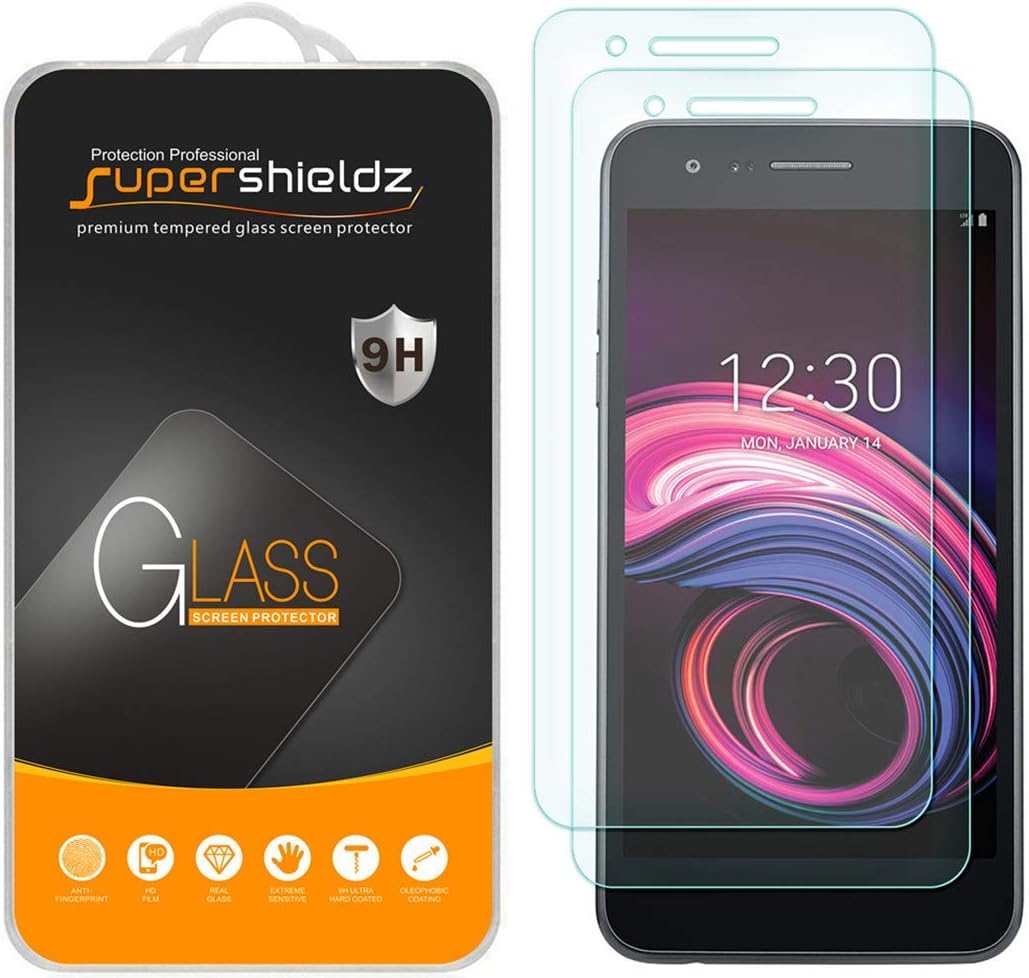 Supershieldz (2 Pack) Designed for LG (Aristo 3 Plus) Tempered Glass Screen Protector, Anti Scratch, Bubble Free