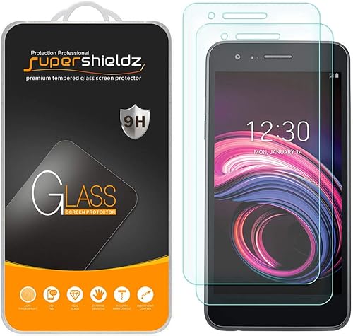 Supershieldz Protector de pantalla de vidrio templado diseñado para LG (Aristo 3 Plus), antiarañazos, sin burbujas