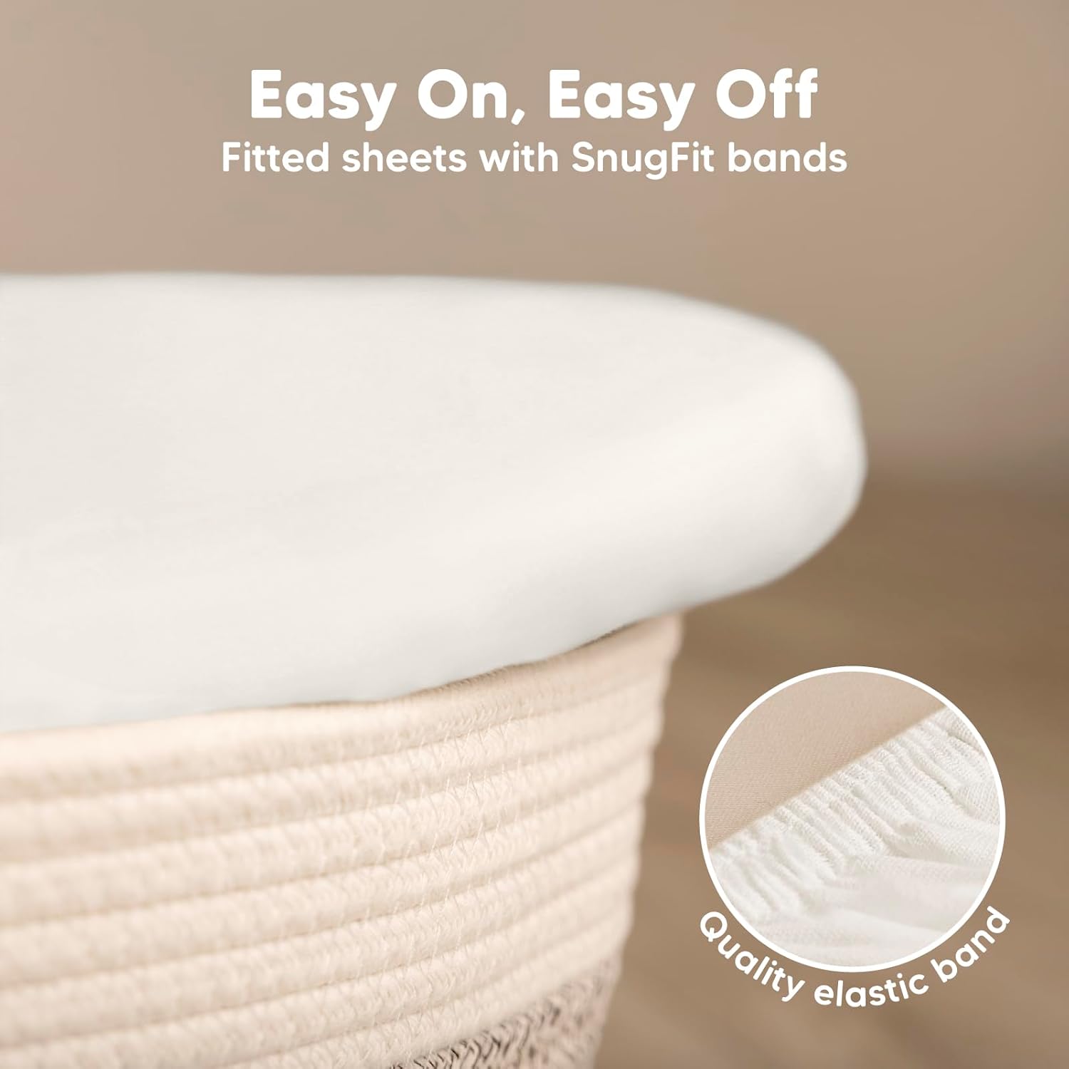 Keababies 2-Pack Bassinet Sheets for Girls, Boys and 2-Pack Crib Sheets for Boys, Girls - Bassinet Mattress Sheets Compatible with Halo Bassinest Swivel Sleeper - Fitted Baby Crib Sheets for Toddlers