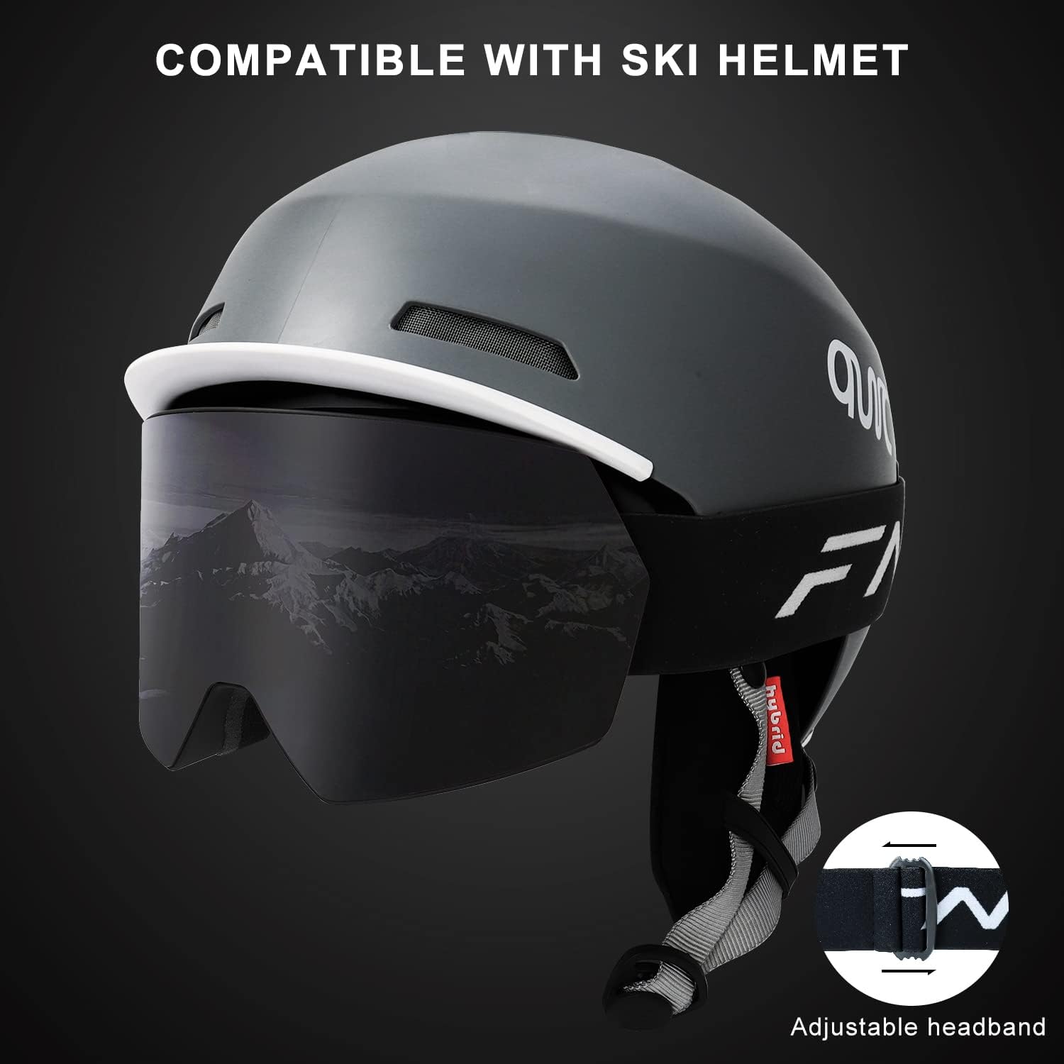 FMY Ski Goggles for Men Women & Youth - Anti Fog UV400 Protection Snowboard Snow Skiing Goggles for Adult