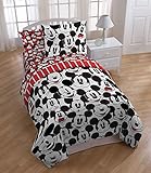 Mickey Funny Faces 4 Piece Comforter & Sheet Set Twin size