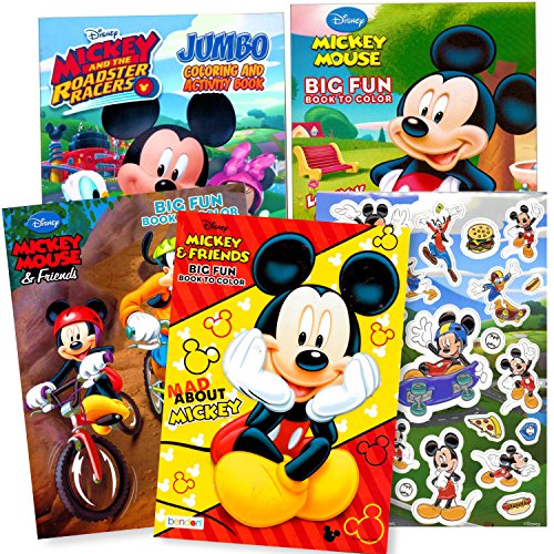 Bendon Publishing Mickey Mouse Coloring Books Stickers (Mickey Mouse 4-Pack) #TOP7