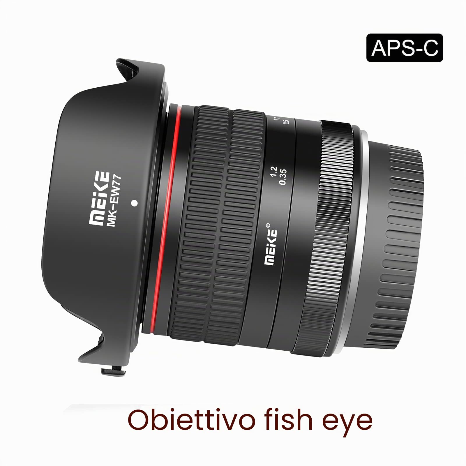 Meike Optics MK 8mm f3.5 - Obiettivo Fisheye ultra grandangolare per Canon EF Mount