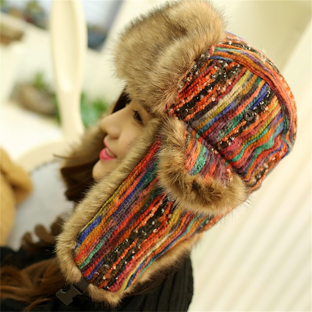 Winter Men and Women's Lei Feng Hat, Ear Protection, Cycling, Warmth and Windproof Thickening
